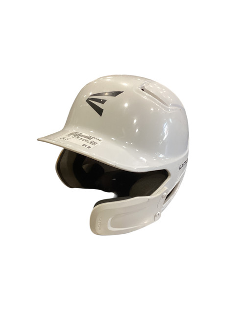 Vist Large View of Product Image Which is Used Easton ALPHA BATTING HELMET Batting Helmet w/Mask White LG