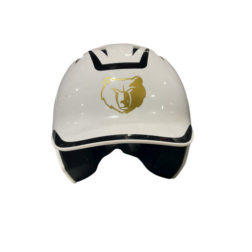 Vist Large View of Product Image Which is Used Champro BLK/WHT SZ 6 1/2-7 Batting Helmet No Mask White One Size