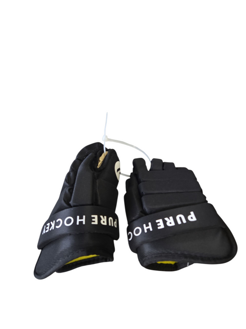 Vist Large View of Product Image Which is Used PURE HOCKEY GLOVES Youth Gloves Black 9"