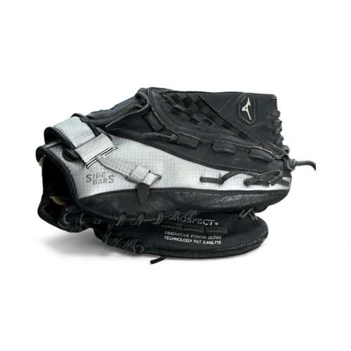 Vist Large View of Product Image Which is Used Mizuno GPP1150D BB/SB Glove RH Throw Black 11 1/2"