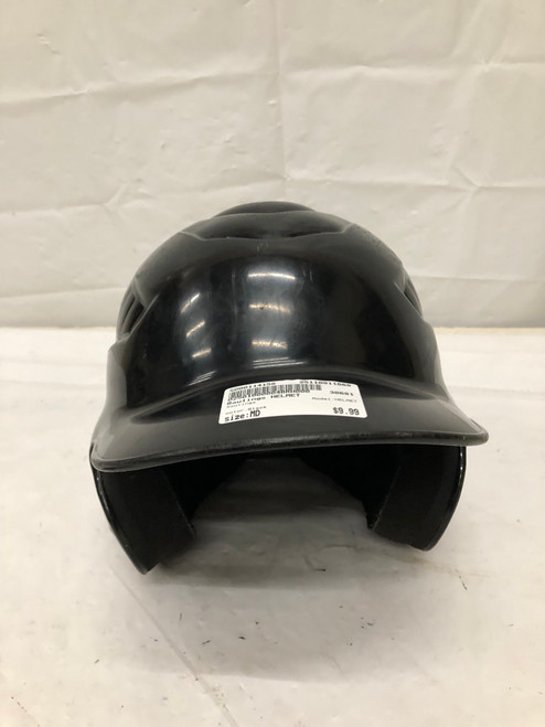 Vist Large View of Product Image Which is Used Rawlings HELMET Batting Helmet No Mask Black MD