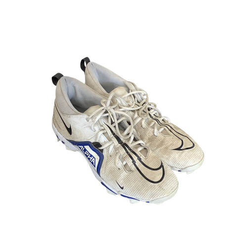 Vist Large View of Product Image Which is Used Nike ALPHA Adult FB Cleats White Senior 13