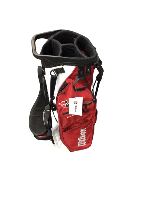 Vist Large View of Product Image Which is Used Wilson EXO LITE Mens Stand Bag Red