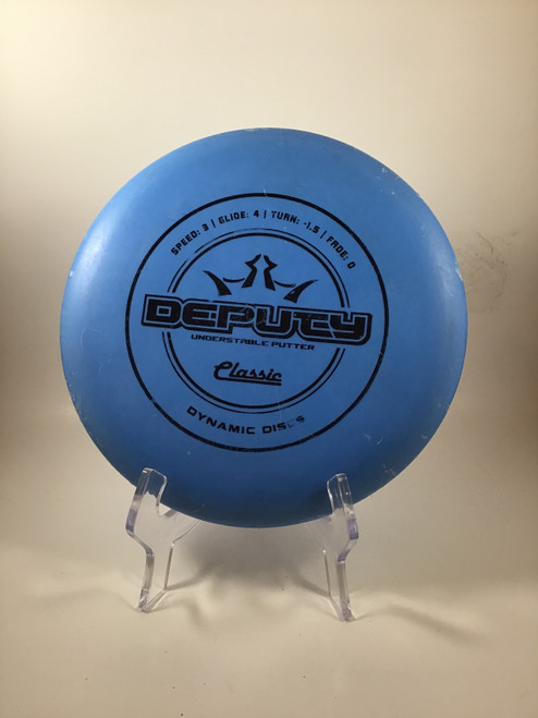 Vist Large View of Product Image Which is Used Dynamic Discs CLASSIC DEPUTY Disc Golf Putter Royal Blue 173g