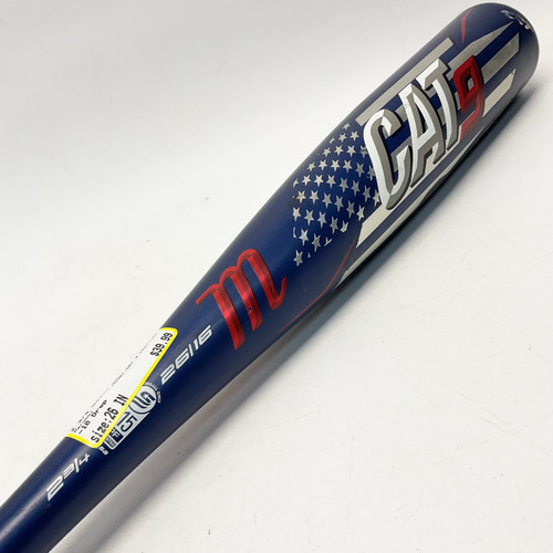 Vist Large View of Product Image Which is Used Marucci CAT 9 PASTTIME BB/SB USSSA 2 3/4 Bat 26"