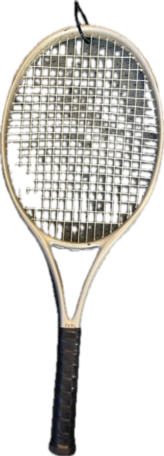 Vist Large View of Product Image Which is Used Wilson PROFILE Adult Tennis Racquet Tan 4 1/4"