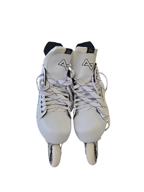 Vist Large View of Product Image Which is Used Alkali CELE ADJ 2-5 SKATES Roller Hockey Skates White Adjustable