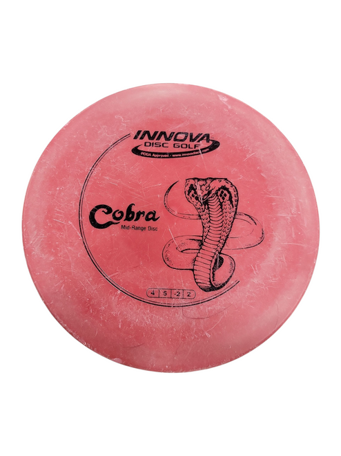 Vist Large View of Product Image Which is Used Innova COBRA Disc Golf Mid Range Red