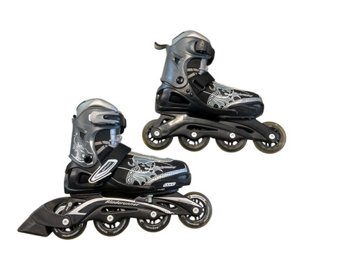 Vist Large View of Product Image Which is Used Bladerunner PHASER Junior Rec Fitness Skates Black Adjustable