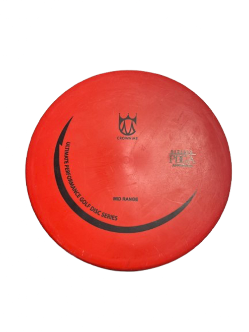 Vist Large View of Product Image Which is Used CROWN ME Disc Golf Mid Range Red