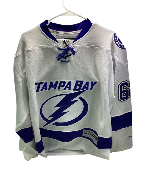 Vist Large View of Product Image Which is Used Reebok Hockey Tops Senior Royal Blue And White SM