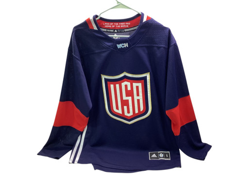 Vist Large View of Product Image Which is Used USA HOCKEY JERSEY Hockey Tops Senior Navy Blue SM