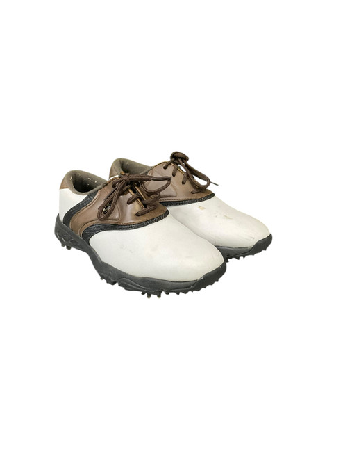 Vist Large View of Product Image Which is Used Foot Joy Jr Golf Shoes White Junior 02