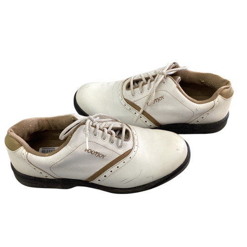 Vist Large View of Product Image Which is Used FootJoy Womens Golf Shoes White Senior 8