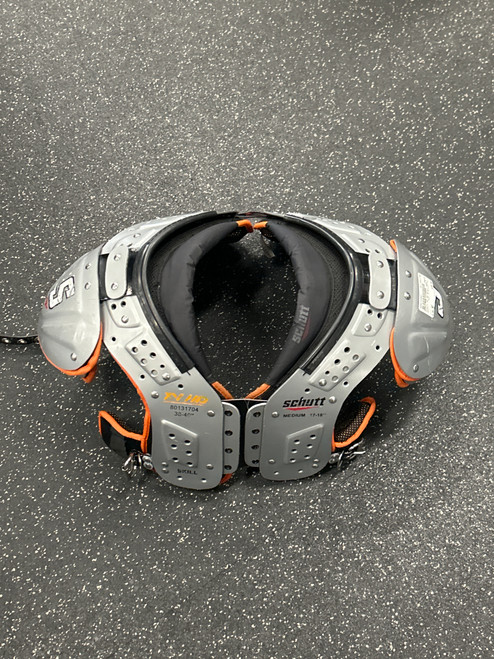 Vist Large View of Product Image Which is Used Schutt XV HD SKILL ADULT FB Shoulder Pads Grey MD