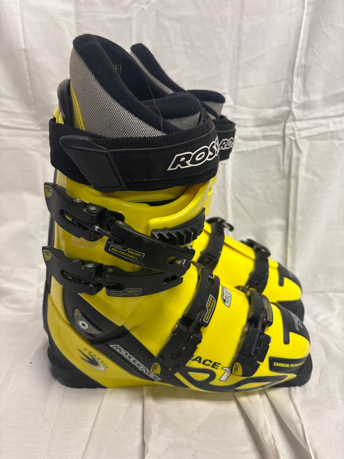 Vist Large View of Product Image Which is Used Rossignol 1 RACE BOOTS Mens DH Ski Boot Yellow 260 MP - M08 - W09