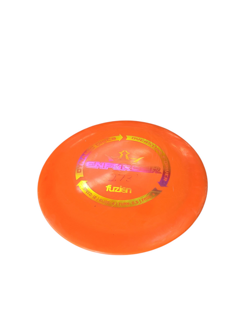 Vist Large View of Product Image Which is Used Dynamic Discs ENFORCER Disc Golf Driver Orange