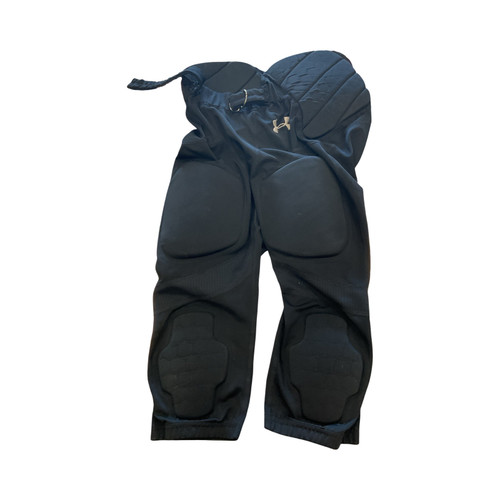 Vist Large View of Product Image Which is Under Armour, Youth, FB Integrated Pants, Black, MD