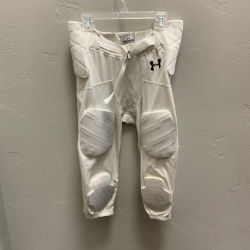 Vist Large View of Product Image Which is Used Under Armour Youth FB Integrated Pants White XL