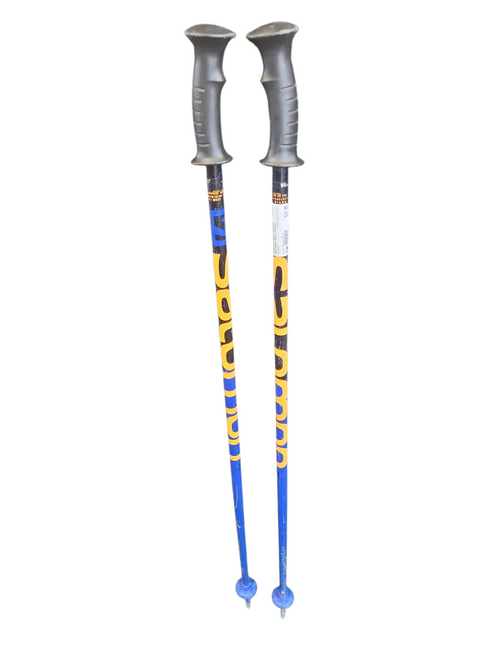 Vist Large View of Product Image Which is Used Salomon SKI POLES Boys DH Ski Pole Royal Blue 95 cm / 38 in