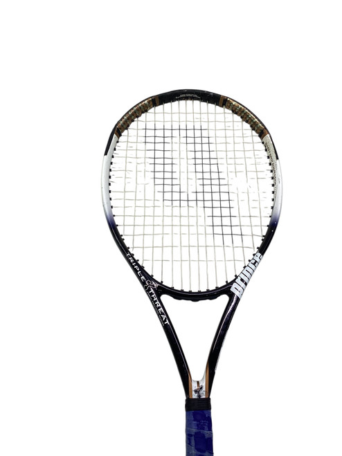 Vist Large View of Product Image Which is Used Prince BANDIT 110 Adult Tennis Racquet Black 4 3/8"