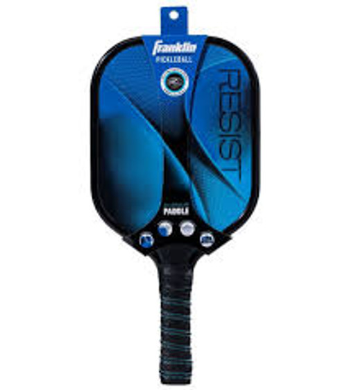 Vist Large View of Product Image Which is New Franklin Resist Blue Pickleball Paddle