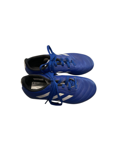 Vist Large View of Product Image Which is Used Adidas Soccer Cleats Royal Blue Youth 12.0