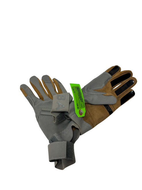Vist Large View of Product Image Which is Used Warstic WORKMAN III Adult Batting Gloves Grey LG