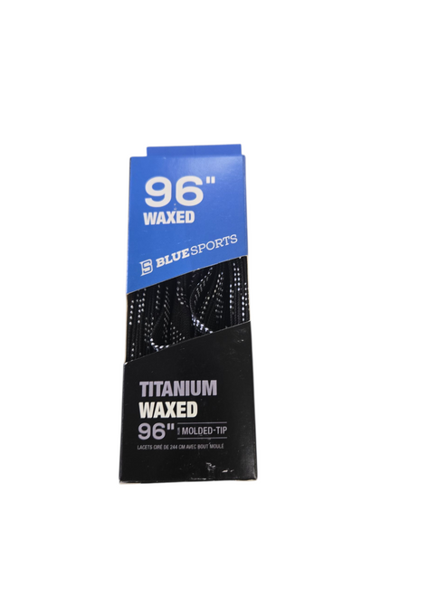 Vist Large View of Product Image Which is Used Blue Sport HOCKEY LACES 96IN BLACK Hockey Accessory