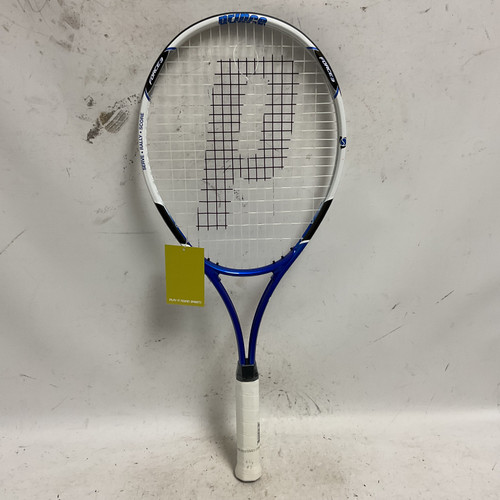 Vist Large View of Product Image Which is Used Prince PLAY+STAY Adult Tennis Racquet Royal Blue 4 3/8"