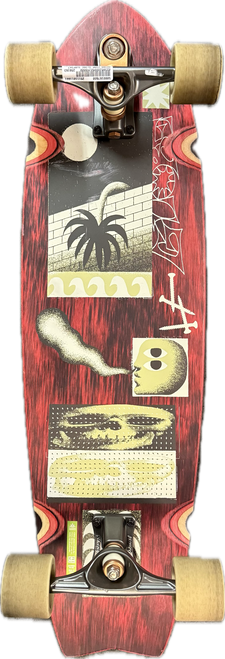 Vist Large View of Product Image Which is Used Globe OFFSHORE SURFSKT Longboard Maroon Long