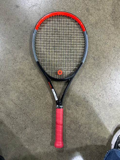 Vist Large View of Product Image Which is Used Wilson CLASH 26 V1.0 Junior Tennis Racquet Black 26"