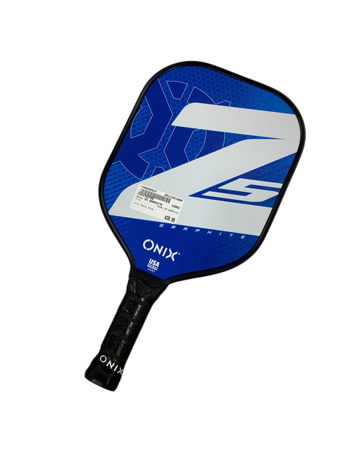 Vist Large View of Product Image Which is Used Onix Z5 GRAPHITE Pickleball Racquet Royal Blue