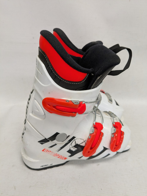 Vist Large View of Product Image Which is Used Rossignol HERO J3 Boys DH Ski Boot White 225 MP - J04.5 - W5.5