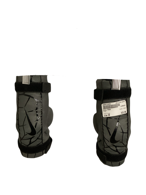 Vist Large View of Product Image Which is Used Nike PADS Lacrosse Arm Pads/Guards Grey Senior