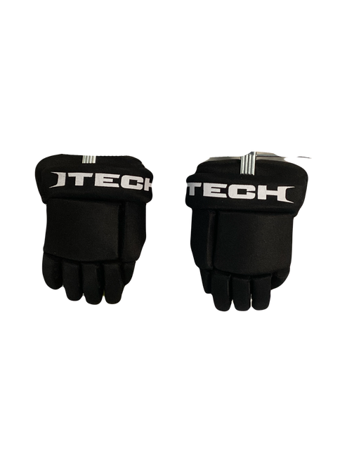 Vist Large View of Product Image Which is Used Itech FLYWEIGHT Youth Shin Guards Black 8"