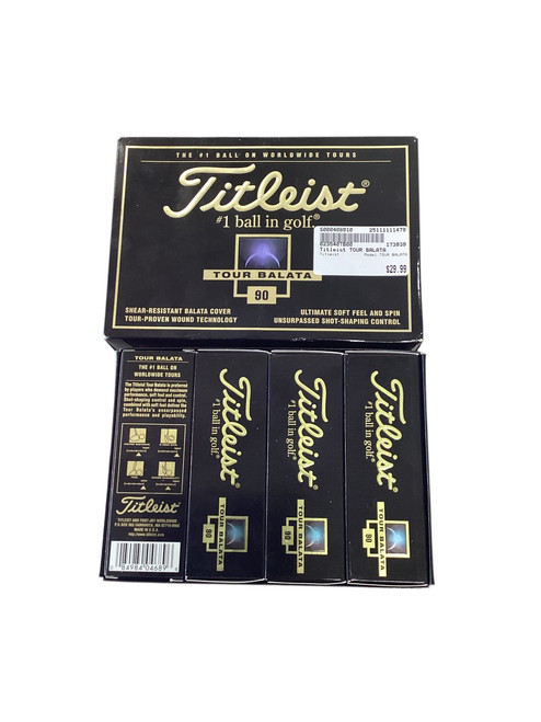 Vist Large View of Product Image Which is Used Titleist TOUR BALATA 12 Pack - Golf Balls