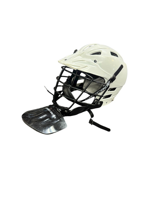 Vist Large View of Product Image Which is Used Cascade CLH2 Lacrosse Helmet White One Size