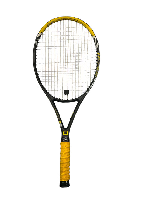 Vist Large View of Product Image Which is Used Wilson HYPER CARBON 6.3 Adult Tennis Racquet None 4 3/8"