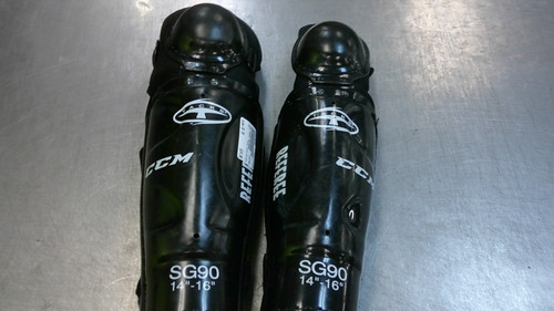 Vist Large View of Product Image Which is Used CCM TACKS REFEREE Referee Shin Guards 16"