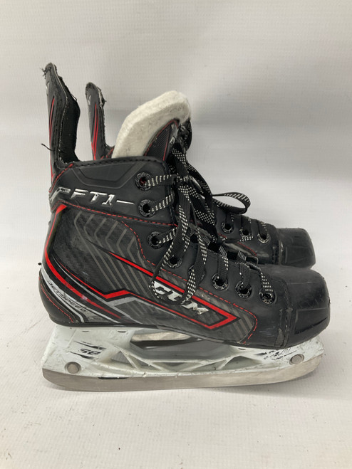 Vist Large View of Product Image Which is Used CCM FT1 Youth Hockey Skate Black Youth 13.5