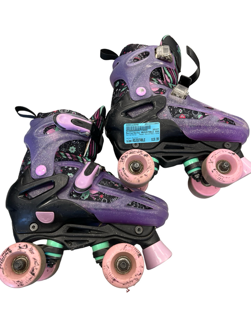 Vist Large View of Product Image Which is Used RollerDerby ADJUSTABLE QUAD Child Roller Quad Skates Purple Adjustable