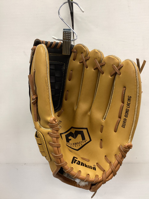 Vist Large View of Product Image Which is Used Franklin FIELDMASTER SERIES BB/SB Glove RH Throw Brown 12 1/2"