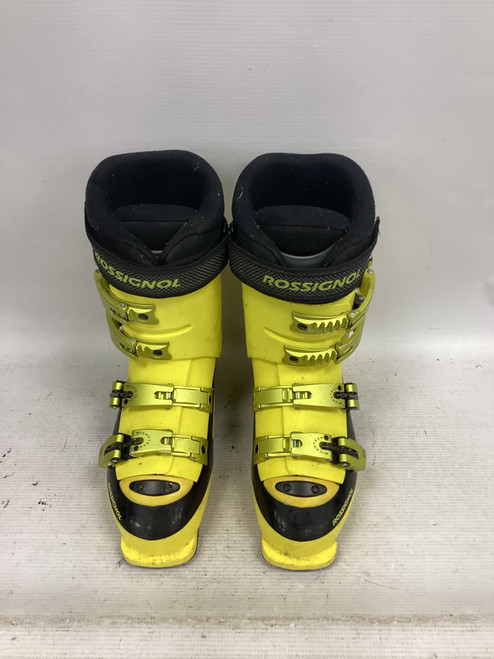 Vist Large View of Product Image Which is Used Rossignol COMP PRO Womens DH Ski Boot Yellow 255 MP - M07.5 - W08.5