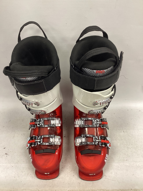 Vist Large View of Product Image Which is Used Atomic BURNER 110 Womens DH Ski Boot Red 250 MP - M07 - W08