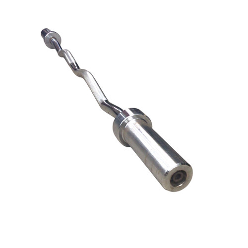 Vist Large View of Product Image Which is Used Exercise Olympic Curl Bar 48"