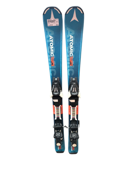 Vist Large View of Product Image Which is Used Atomic VANTAGE JR Boys DH Ski/Binding Royal Blue 100 cm