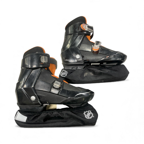 Vist Large View of Product Image Which is Used Lake Placid IF 1.0 ADJ 5-7 Boys Figure Skate Black Adjustable