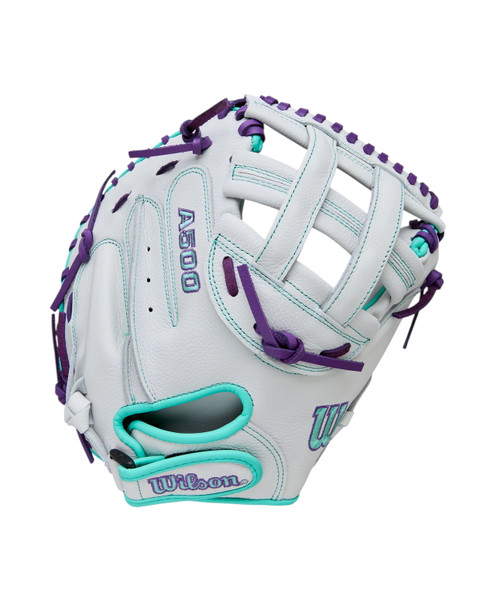 Vist Large View of Product Image Which is New Wilson A500 Siren 32" Fastpitch Softball Catchers Mitt RH