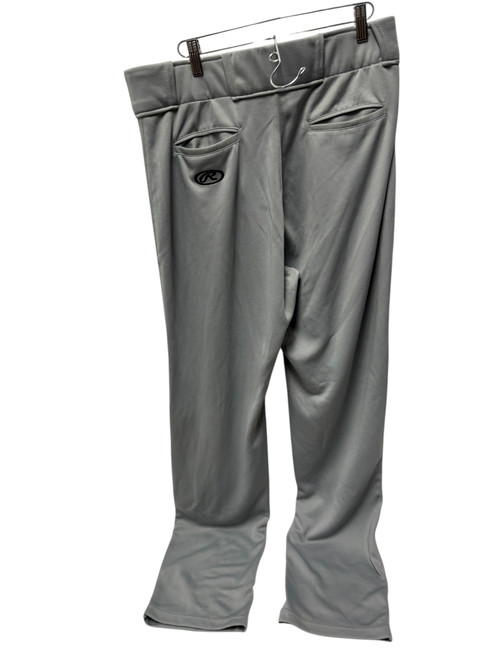 Vist Large View of Product Image Which is Used Rawlings PRO150-W-90 Relaxed Fit Adult Baseball Pant Mens Grey LG